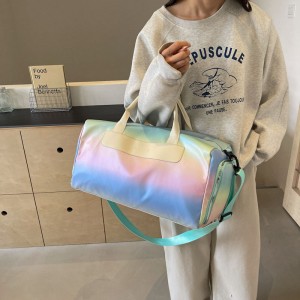 TRUST-U Módní barevná dámská taška na jógu a fitness s velkou kapacitou, oddělená suchá a mokrá crossbody taška na zavazadla, nová cestovní taška