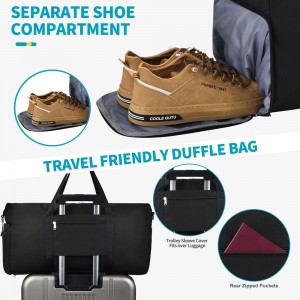 TRUST-U Carry on Luaggage Airlines Approved, Foldable Travel Duffel Bags Weekender Overnight Carry on Duffel Luggage Gym Duffle Bag