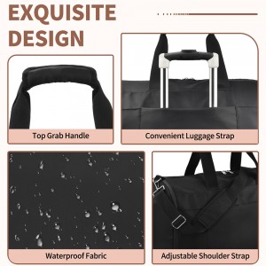 Trust-U Travel Sports Gym Bag for Women or Men with Wet Pocket and Shoes Compartment for Training Swim Yoga