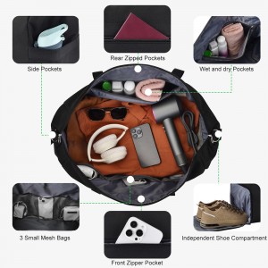 TRUST-U Carry on Luaggage Airlines Approved, Foldable Travel Duffel Bags Weekender Overnight Carry on Duffel Luggage Gym Duffle Bag