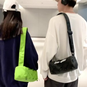 TRUST-U Drawstring design toast bag shoulder messenger bag casual functional sports backpack fashion