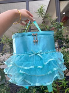 TRUST-U د ماشومانو د نڅا کڅوړه د ګوز سکرټ کڅوړه چاپ شوی لوګو متن د روزنې ټولګي وړکتون کڅوړه د بالې کڅوړه