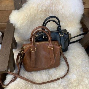 TRUST-U Retro Bowling Pillow Bag – Women’s Soft Crossbody Shoulder Purse for Autumn Winter Commute