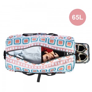 Trust-U Travel Duffel Bag for Women Men Small Sport Gym Bag Weekender Overnight Bag Lightweight Carry on bag Foldable Gym Bag