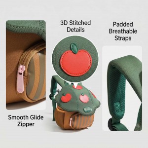 TRUST-U Cute Mushroom Backpack – Mini Nylon School Bag for Kindergarten Girls & Travel Gift