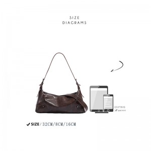 TRUST-U Niche design new women’s handbag, autumn/winter Meridian underarm bag, stylish and versatile single shoulder/crossbody bag