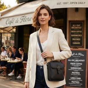 TRUST-U Women’s PU Leather Shoulder Bag – Casual Crossbody Purse with Adjustable Strap