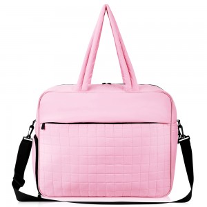 TRUST-U Gym Bag for Women, Carry on Travel Duffel Bag, Water-resistant Weekender with Shoe Compartment for Gym Travel Work