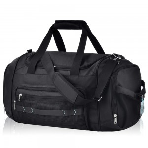 TRUST-U Gym Bag for Women Men Lightweight Duffle Bag for Travel with Shoe Compartment & Wet Pocket