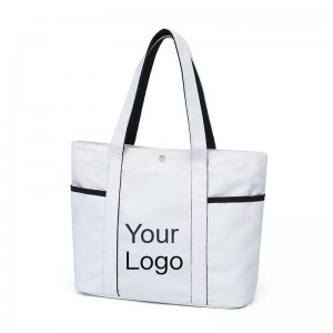 Trust-U New large-capacity cross-border canvas tote bag with stylish letters, single-shoulder bag for outdoor sports, yoga,beach.