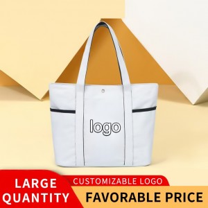 Trust-U New large-capacity cross-border canvas tote bag with stylish letters, single-shoulder bag for outdoor sports, yoga,beach.