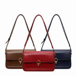 Mfuko mwekundu wa kifahari wa kwapa wa mtindo wa Kifaransa wa TRUST-U, mfuko wa harusi ya harusi, mfuko wa msalaba/bega wa hali ya juu wa kwapa