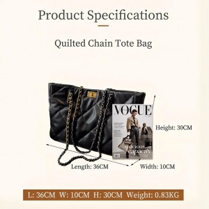 TRUST-U Зур сыйдырышлы чылбырлы сумка – Эшкә бару өчен ретро PU күн җилкә сумкасы