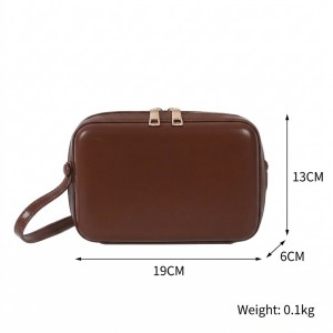 TRUST-U କୋରିଆନ୍ ଷ୍ଟାଇଲ୍ ମିନି କ୍ରସବଡି ବ୍ୟାଗ୍ ଡବଲ୍ ଜିପର୍ ସହିତ - ମହିଳାଙ୍କ ପାଇଁ ଟ୍ରେଣ୍ଡି ଛୋଟ ବର୍ଗାକାର କାନ୍ଧ ହ୍ୟାଣ୍ଡବ୍ୟାଗ୍