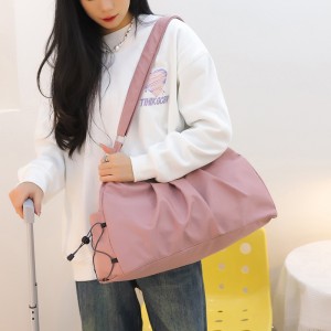 TRUST-U Gym Bag Wet Dry Separate with Compartment, Small Boxing Barrel Bag, Sports Duffel Bag Fitness Handbag for Women