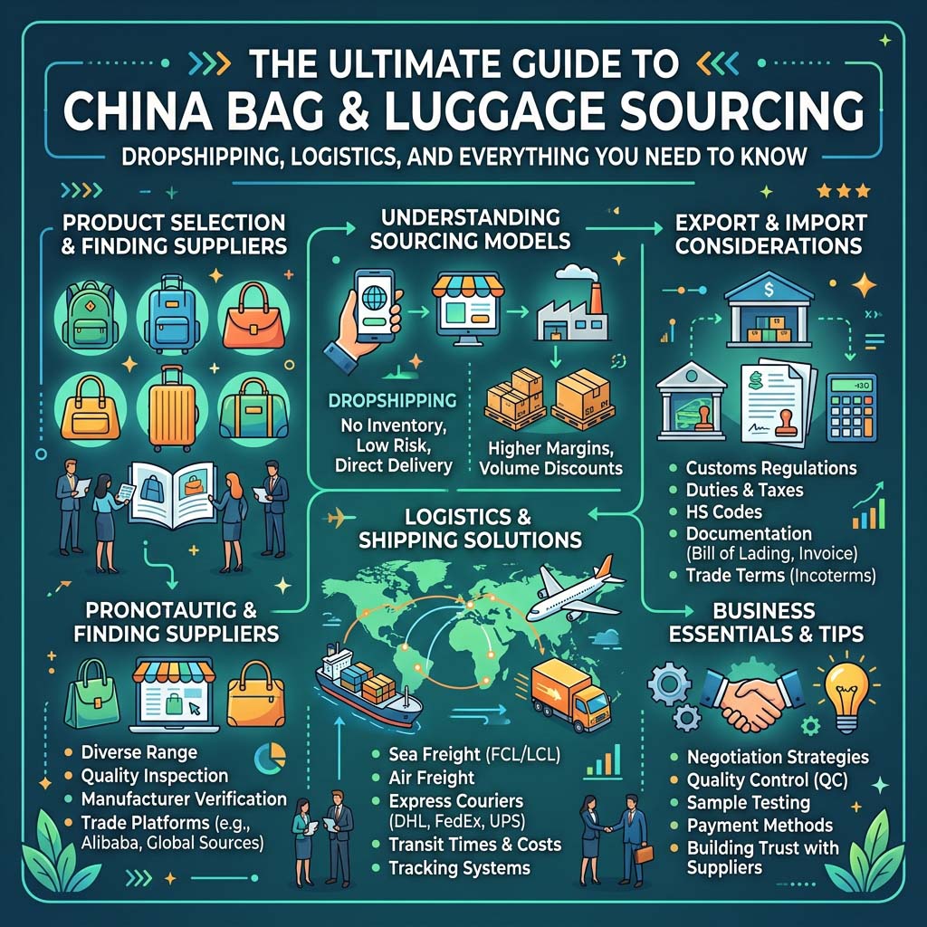 The Complete Guide to Sourcing Bags from China: Dropshipping, Shipping, and Everything You Need to Know