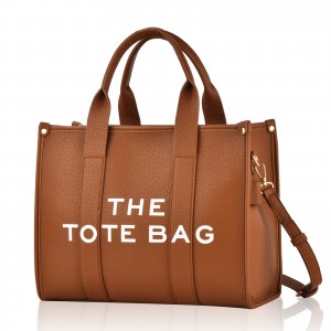 Trust-U Cross-Border Double PU Letter Tote Bag, Versatile and Portable Women’s Shoulder and Crossbody Bag for Going Out