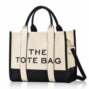 Trust-U Cross-Border Double PU Letter Tote Bag, Versatile and Portable Women’s Shoulder and Crossbody Bag for Going Out