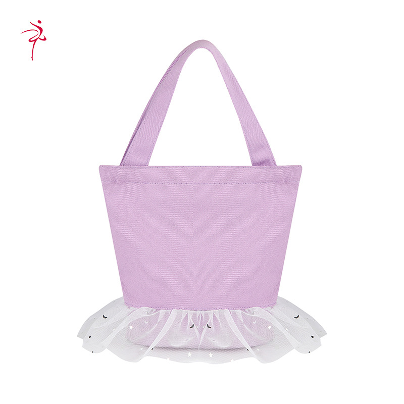 TRUST-U Barnaballett Draumahandburðarfötu Barnaballett Prinsessustíll Striga Danstaska Nettaska Glitter Fötutaska