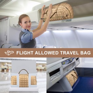 Trust-U Quilted Travel Duffle Bag for Women Medium Weekender Bag Puffer Overnight Bag Large Soft Puffy Duffel Bag Carry-On Gym Bag