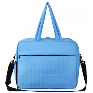 TRUST-U Gym Bag for Women, Carry on Travel Duffel Bag, Water-resistant Weekender with Shoe Compartment for Gym Travel Work