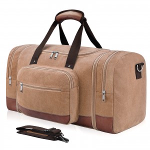 Trust-U Cross-Border Large Capacity Canvas Travel Bag Unisex Fashion Trend Handheld Shoulder Bag Business Trip Travel Luggage Bag