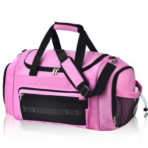 TRUST-U Gym Bag for Women Men Lightweight Duffle Bag for Travel with Shoe Compartment & Wet Pocket