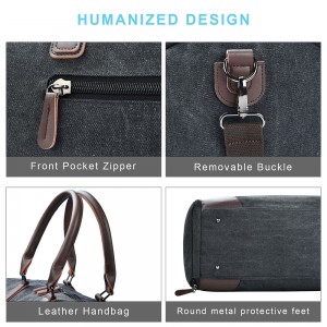Trust-U 2-in-1 Unisex Canvas Duffle Bag, Multifunctional Travel Weekend Handbag