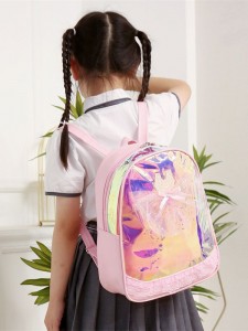 TRUST-U Bag-ong bag-ong laser dance bag sa mga bata nga salamin nga uso susama sa gauze skirt backpack