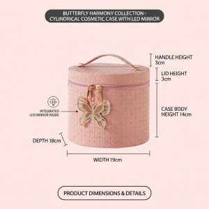 TRUST-U New Large-capacity Cosmetic Case Portable Cosmetic Storage Bag Double-layer Bridal Gift Box