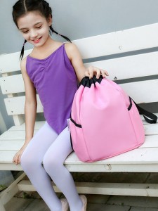 د TRUST-U د ماشومانو د نڅا کڅوړه د نجونو لپاره د بالې کڅوړه د ډراسټرینګ بیک پیک