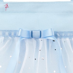 TRUST-U Children’s Ballet Princess Style Bowknot Canvas Dance Bag Cabbage Basket Bag Dance Bag Girls Dance Backpack