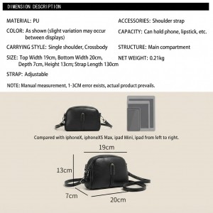 TRUST-U Women’s Crossbody Handbag Genuine Leather Phone Bag For With Zipper Mini Cowhide Purse Crossbody Bag