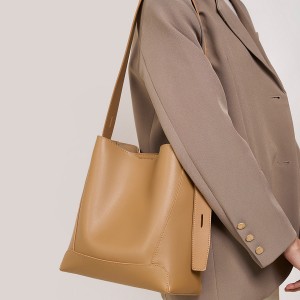 TRUST-U Women’s Top-Grain Leather Bucket Bag, Handmade Purse, Adjustable Strap for Top Handle Shoulder Underarm Carry