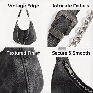 Çenteya Binçengê ya Zincîra Retro ya TRUST-U - Çenteya Milê ya Klasîk a Piralî ji bo Lixwekirina Rojane