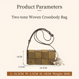 TRUST-U Retro Color-Blocked Plaid Shoulder Bag for Women – Vintage Crossbody Purse Preppy Style