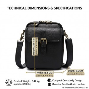 TRUST-U Women’s PU Leather Shoulder Bag – Casual Crossbody Purse with Adjustable Strap