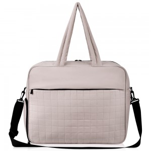 TRUST-U Gym Bag for Women, Carry on Travel Duffel Bag, Water-resistant Weekender with Shoe Compartment for Gym Travel Work