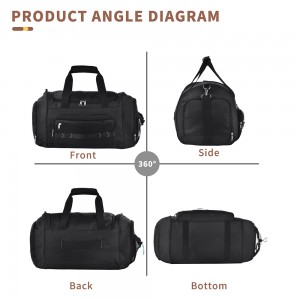 TRUST-U Gym Bag for Women Men Lightweight Duffle Bag for Travel with Shoe Compartment & Wet Pocket