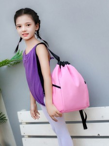 د TRUST-U د ماشومانو د نڅا کڅوړه د نجونو لپاره د بالې کڅوړه د ډراسټرینګ بیک پیک