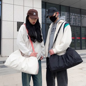 TRUST-U Gym Bag Wet Dry Separate with Compartment, Small Boxing Barrel Bag, Sports Duffel Bag Fitness Handbag for Women