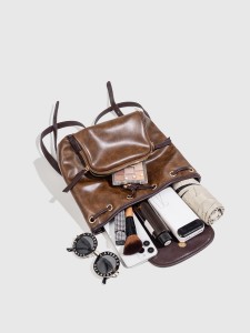 TRUST-U Merlad drawstring backpack for women, casual travel, 2025 niche design, commuter backpack