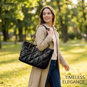 TRUST-U Зур сыйдырышлы чылбырлы сумка – Эшкә бару өчен ретро PU күн җилкә сумкасы