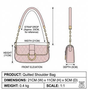 TRUST-U New Quilted Underarm Bag – Large Capacity Leather Shoulder Bag for Women Commuting