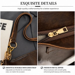 TRUST-U Large Capacity Tote Bag Autumn Winter High-End Ladies Shoulder Handbag for Commute & Retro Style