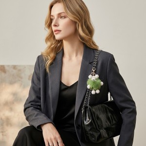 TRUST-U Trendy Chain-Strap Shoulder Bag: Large-Capacity, Stylish & Minimalist Soft Leather Commuter Tote Bag