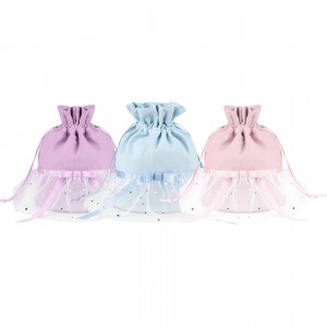 TRUST-U Bana ba mahetla a mabeli ballet setaele sa princess bakete mokotla oa tantši oa mokotla oa cylindrical mokotla oa mesh mokotlana oa sequin oa motjeko