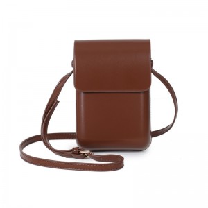 TRUST-U Uusi pystysuora kohokuvioitu laukku, ensiluokkaisen näköinen ja kätevä läppäinen olkalaukku