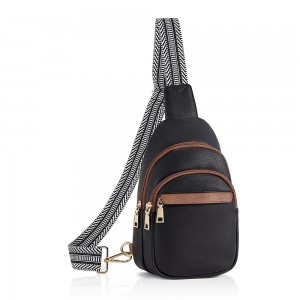 Trust-U Sling Bag for Women Leather Crossbody Bags Fanny Pack Chest Bag for Travel