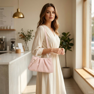 তরুণীদের জন্য ট্রাস্ট-ইউ প্লিটেড ক্রস-বডি ব্যাগ – দৈনন্দিন সাধারণ ভ্রমণের জন্য নরম ও ফ্যাশনেবল শোল্ডার পার্স